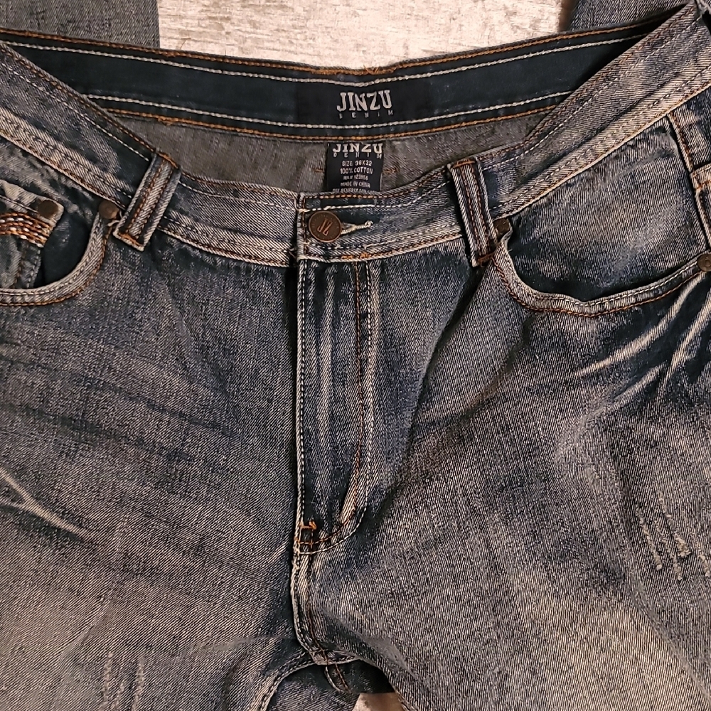 Men's Blue Jeans Jinzu Denim 36x32